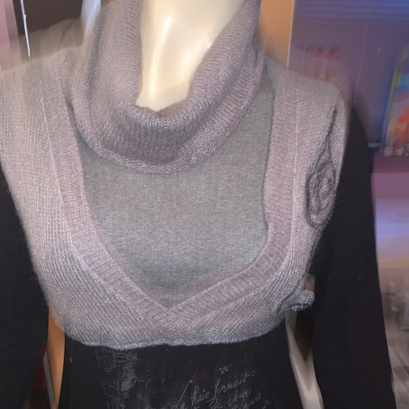 Planete wool blend combo long top M - Picture 14 of 14